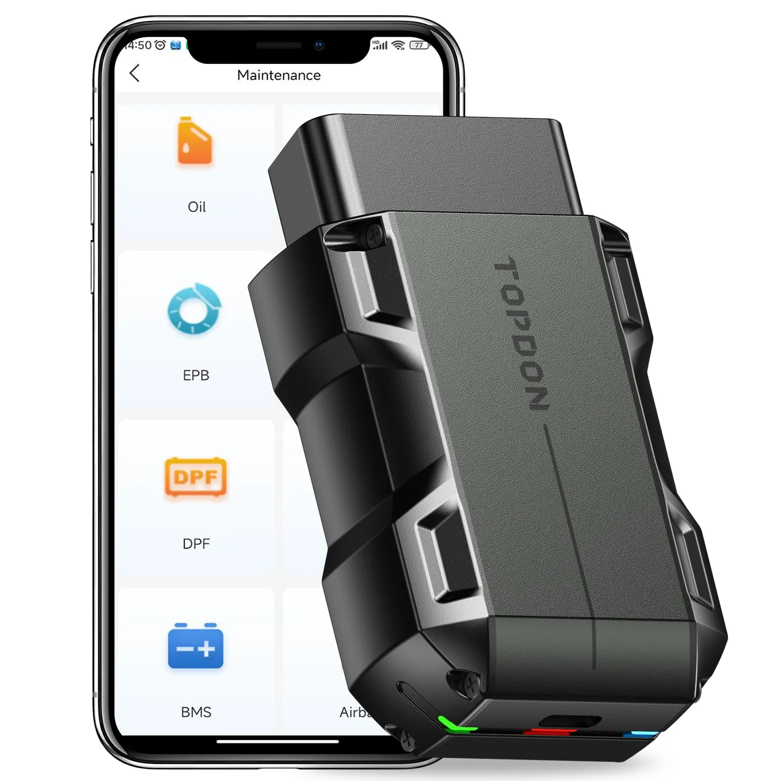 OBD2 skener TOPDON TOPSCAN-UK Lite Bluetooth 5.0 pre mobily Android/iOS
