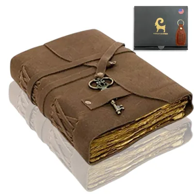 Zápisník s koženým obalom URBAN LEATHER 18×13 cm hnedý