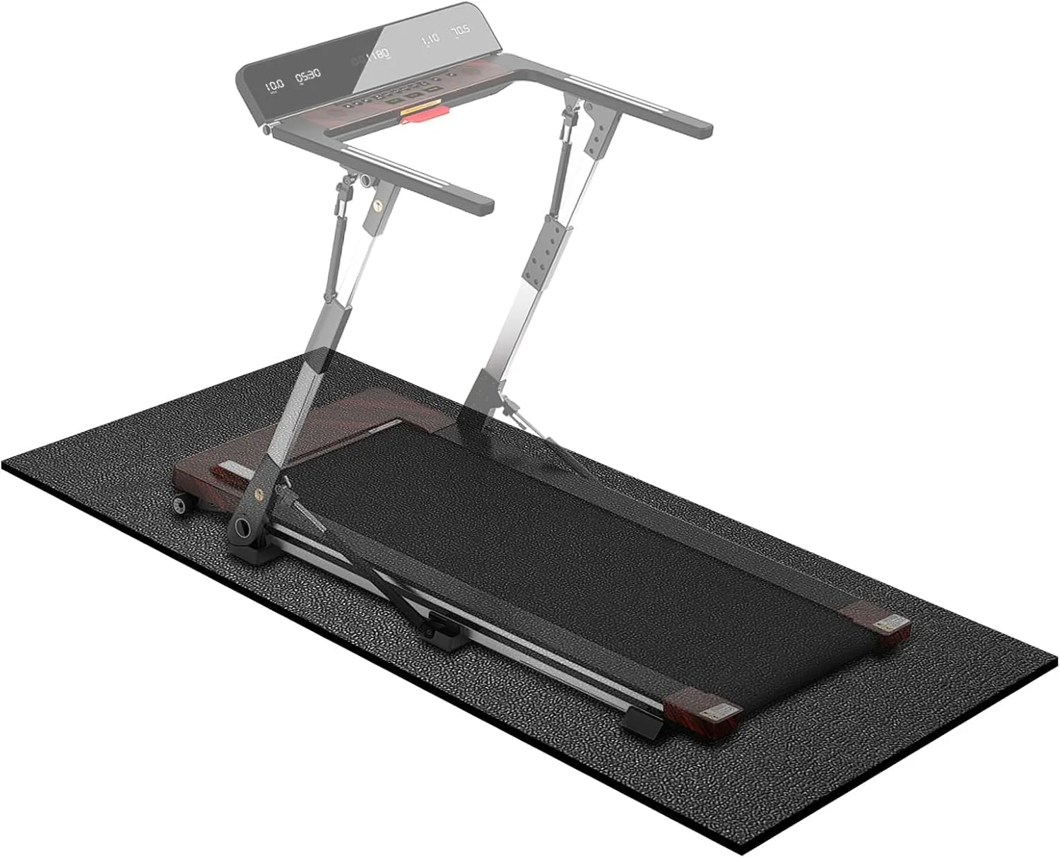 Ochranná podložka pod fitness stroje MAXVINI 140×65 cm 6 mm čierna