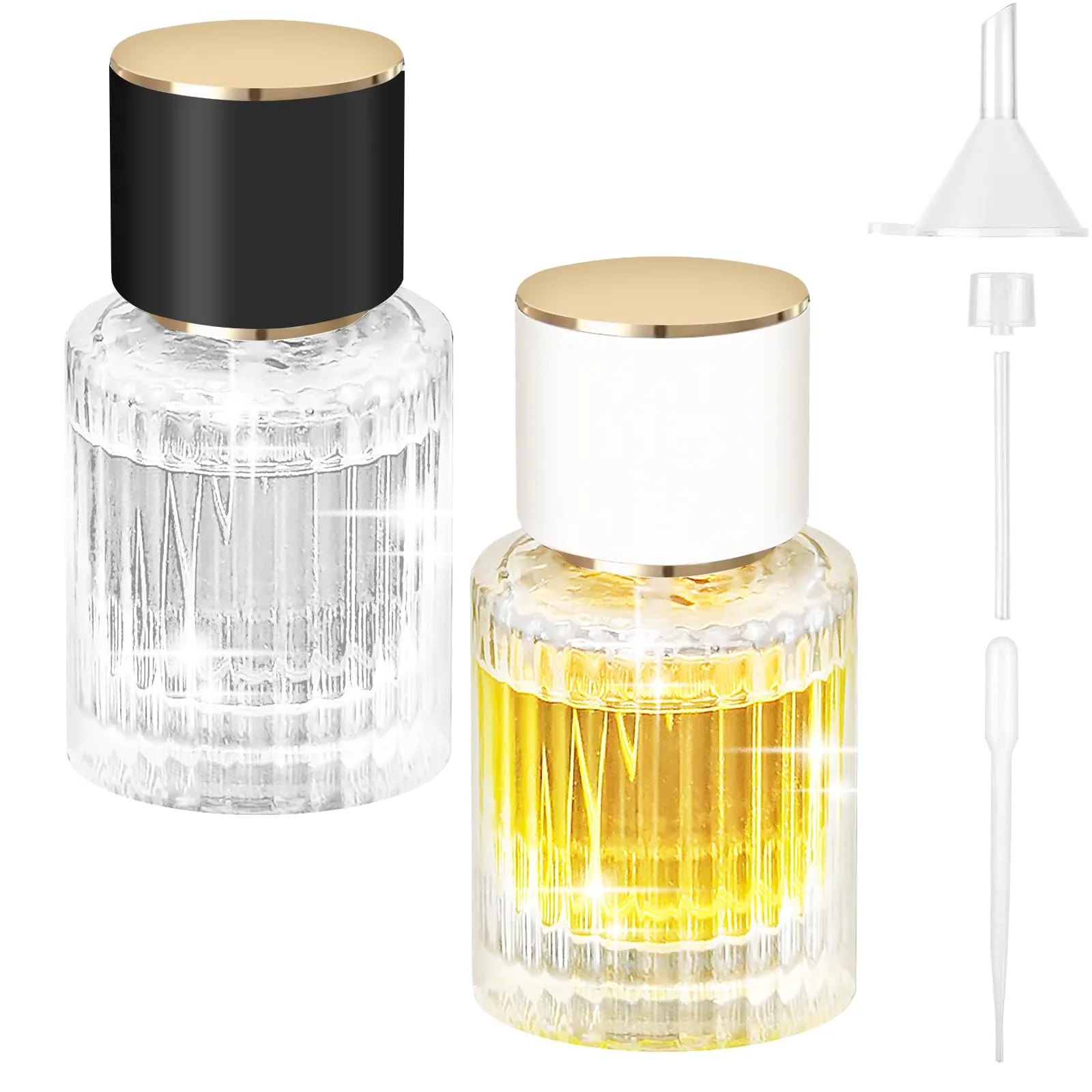 Plniteľné rozprašovače na parfum Ysimple 30 ml 2 ks čierny/biely