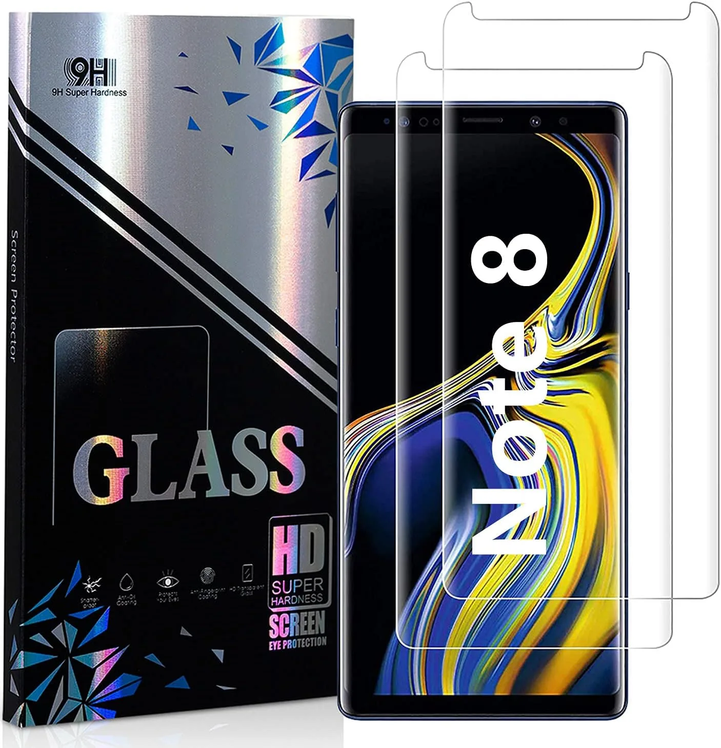 Tvrdené sklá 9H pre Samsung Galaxy Note 8 2 ks