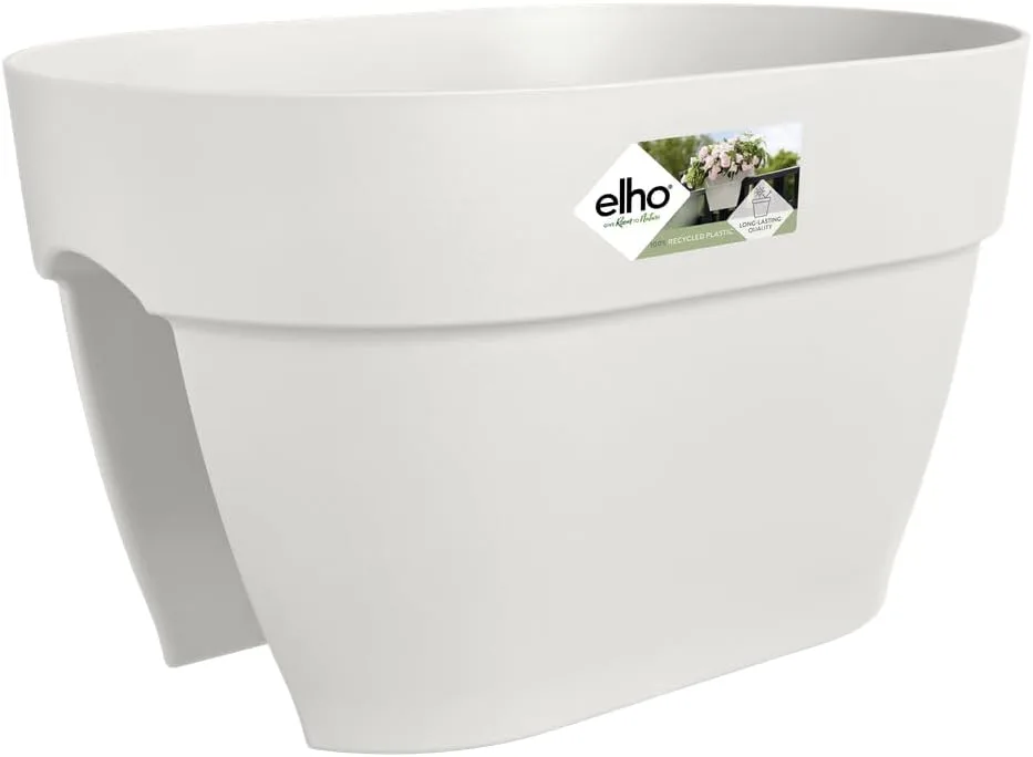 Balkónový kvetináč elho Vibia Campana Flower Bridge 40 cm biely