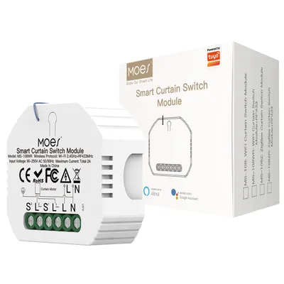 MOES MS-108WR WiFi RF433 modul na ovládanie roliet