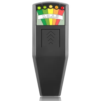 Merač elektromagnetického poľa K2 EMF 5 LED čierny RUIZHI