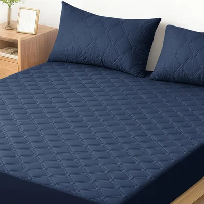 Chránič matraca Ystyle 160×190 cm do výšky 30 cm tmavomodrý