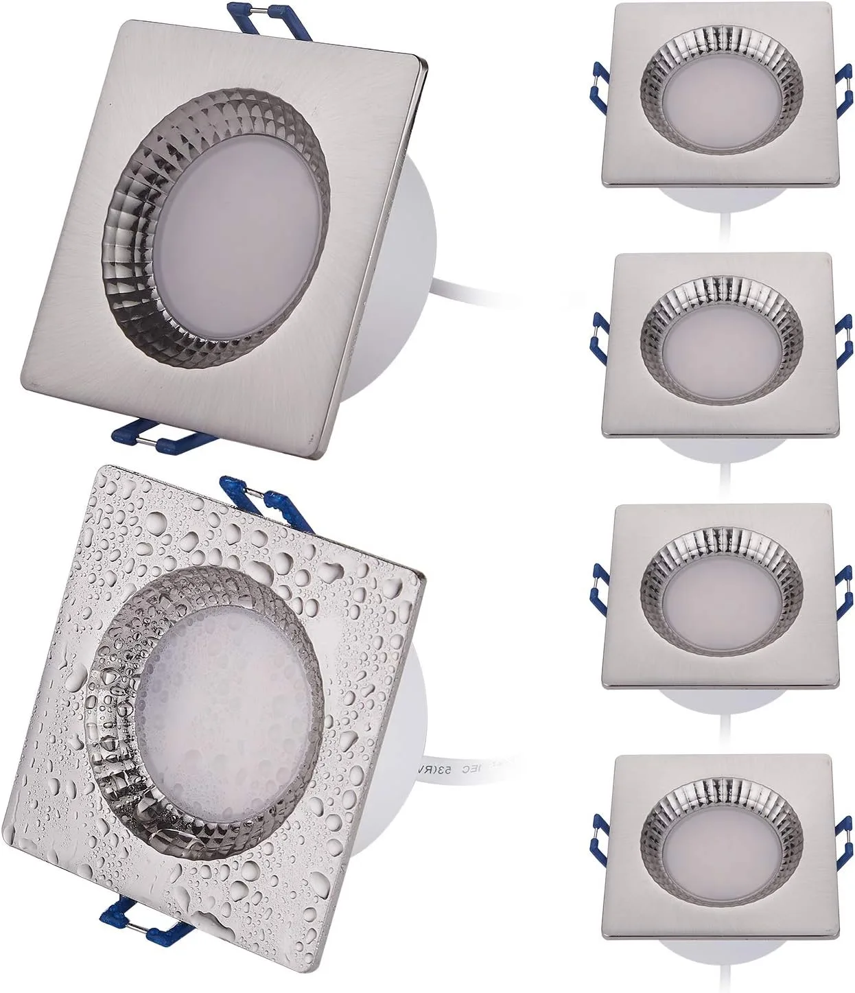 HCFEI teplé biele LED svietidlá 6 W IP44 6 ks